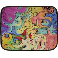 Abstract Art Double Sided Fleece Blanket (mini) by gasi