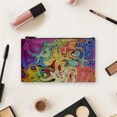 Abstract Art Cosmetic Bag (small) by gasi