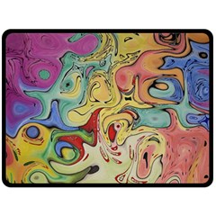 Abstract Art Fleece Blanket (large) by gasi