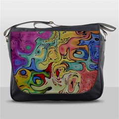 Abstract Art Messenger Bag by gasi