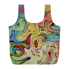 Abstract Art Full Print Recycle Bag (l) by gasi