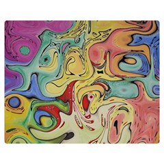 Abstract Art Double Sided Flano Blanket (medium) by gasi