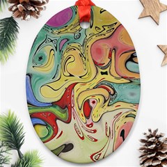 Abstract Art Ornament (oval)