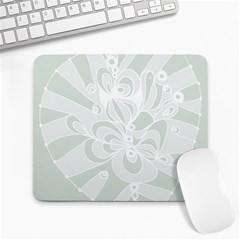 Blue Zendoodle Large Mousepad by Mazipoodles