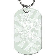 Blue Zendoodle Dog Tag (one Side) by Mazipoodles