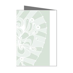 Blue Zendoodle Mini Greeting Cards (pkg Of 8) by Mazipoodles