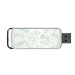 Blue Zendoodle Portable Usb Flash (one Side)