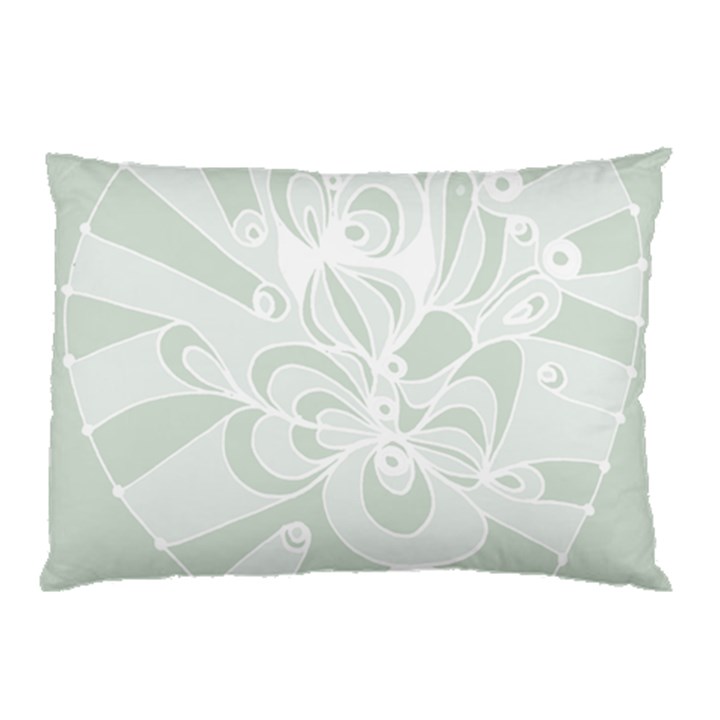 Blue Zendoodle Pillow Case