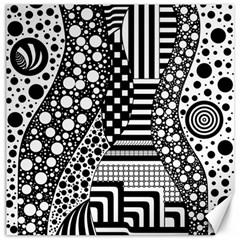 Black And White Canvas 12  X 12  by gasi