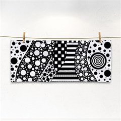 Black And White Hand Towel by gasi