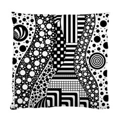 Black And White Standard Cushion Case (one Side) by gasi