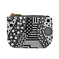 Black And White Mini Coin Purse by gasi