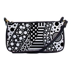 Black And White Shoulder Clutch Bag by gasi