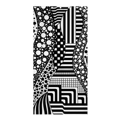 Black And White Shower Curtain 36  X 72  (stall)  by gasi