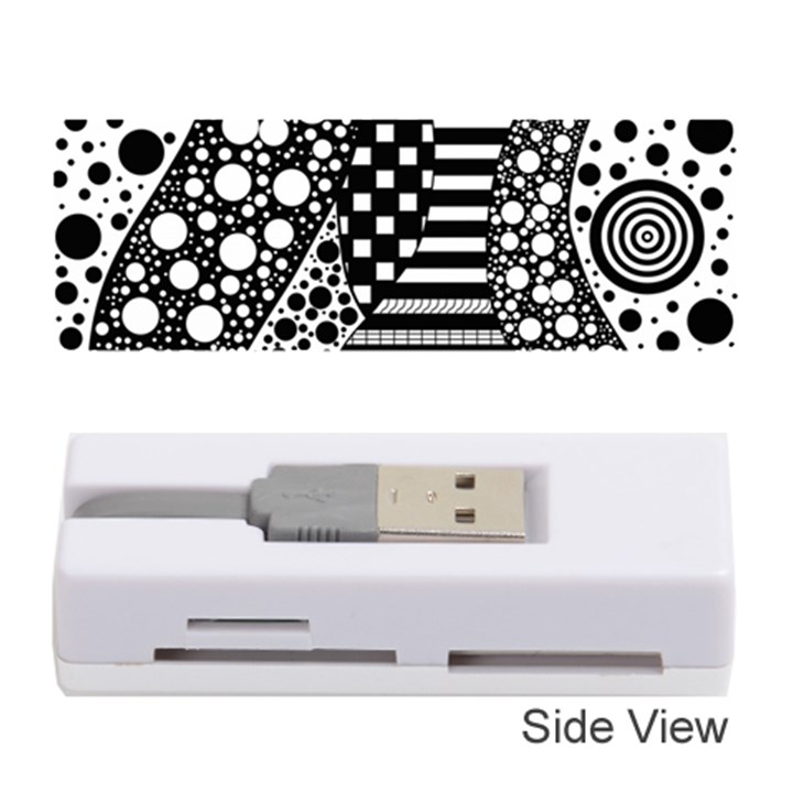 Black and white Memory Card Reader (Stick)