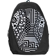 Black And White Backpack Bag by gasi