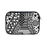 Black and white Apple iPad Mini Zipper Cases Front