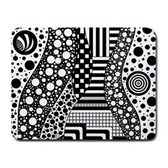 Black And White Small Mousepad by gasi