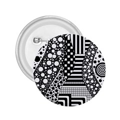 Black And White 2 25  Buttons by gasi