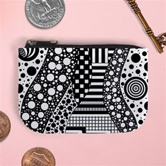 Black And White Mini Coin Purse by gasi