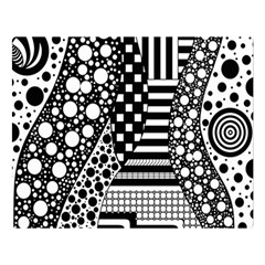 Black And White Flano Blanket (large) by gasi