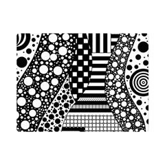 Black And White Flano Blanket (mini) by gasi