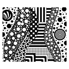 Black And White Flano Blanket (small) by gasi