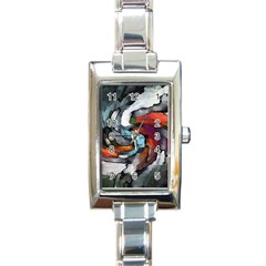 Abstract Art Rectangle Italian Charm Watch by gasi