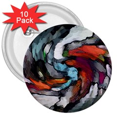 Abstract Art 3  Buttons (10 Pack)  by gasi