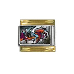 Abstract Art Gold Trim Italian Charm (9mm) by gasi