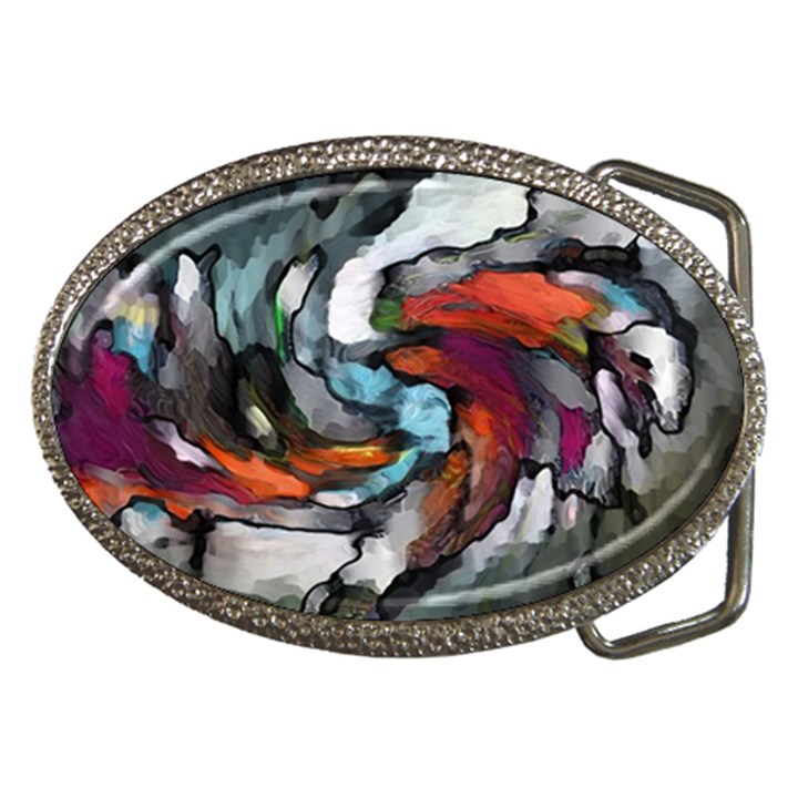 Abstract art Belt Buckles