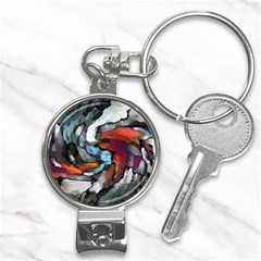 Abstract Art Nail Clippers Key Chain by gasi