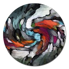 Abstract Art Magnet 5  (round) by gasi