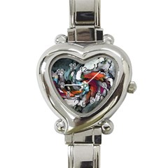 Abstract Art Heart Italian Charm Watch by gasi