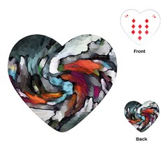 Abstract Art Playing Cards Single Design (heart)