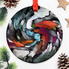 Abstract Art Round Ornament (two Sides)