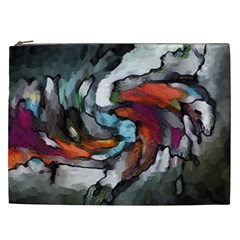 Abstract Art Cosmetic Bag (xxl) by gasi