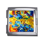 Abstract art Mega Link Italian Charm (18mm) Front