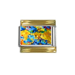 Abstract Art Gold Trim Italian Charm (9mm) by gasi