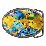 Abstract art Belt Buckles Front