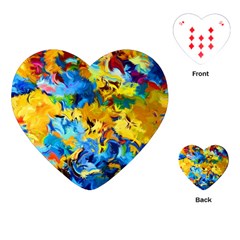 Abstract Art Playing Cards Single Design (heart)