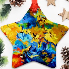 Abstract Art Star Ornament (two Sides)