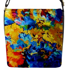 Abstract Art Flap Closure Messenger Bag (s) by gasi