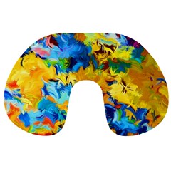 Abstract Art Travel Neck Pillow by gasi