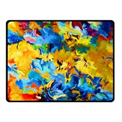 Abstract Art Double Sided Fleece Blanket (small) by gasi