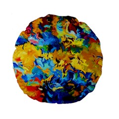 Abstract Art Standard 15  Premium Flano Round Cushions by gasi