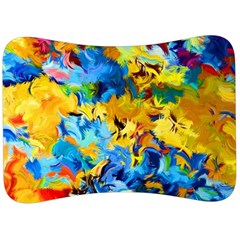 Abstract Art Velour Seat Head Rest Cushion by gasi