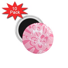 Pink Zendoodle 1 75  Magnets (10 Pack)  by Mazipoodles