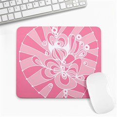 Pink Zendoodle Large Mousepad by Mazipoodles