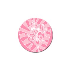 Pink Zendoodle Golf Ball Marker (4 Pack) by Mazipoodles